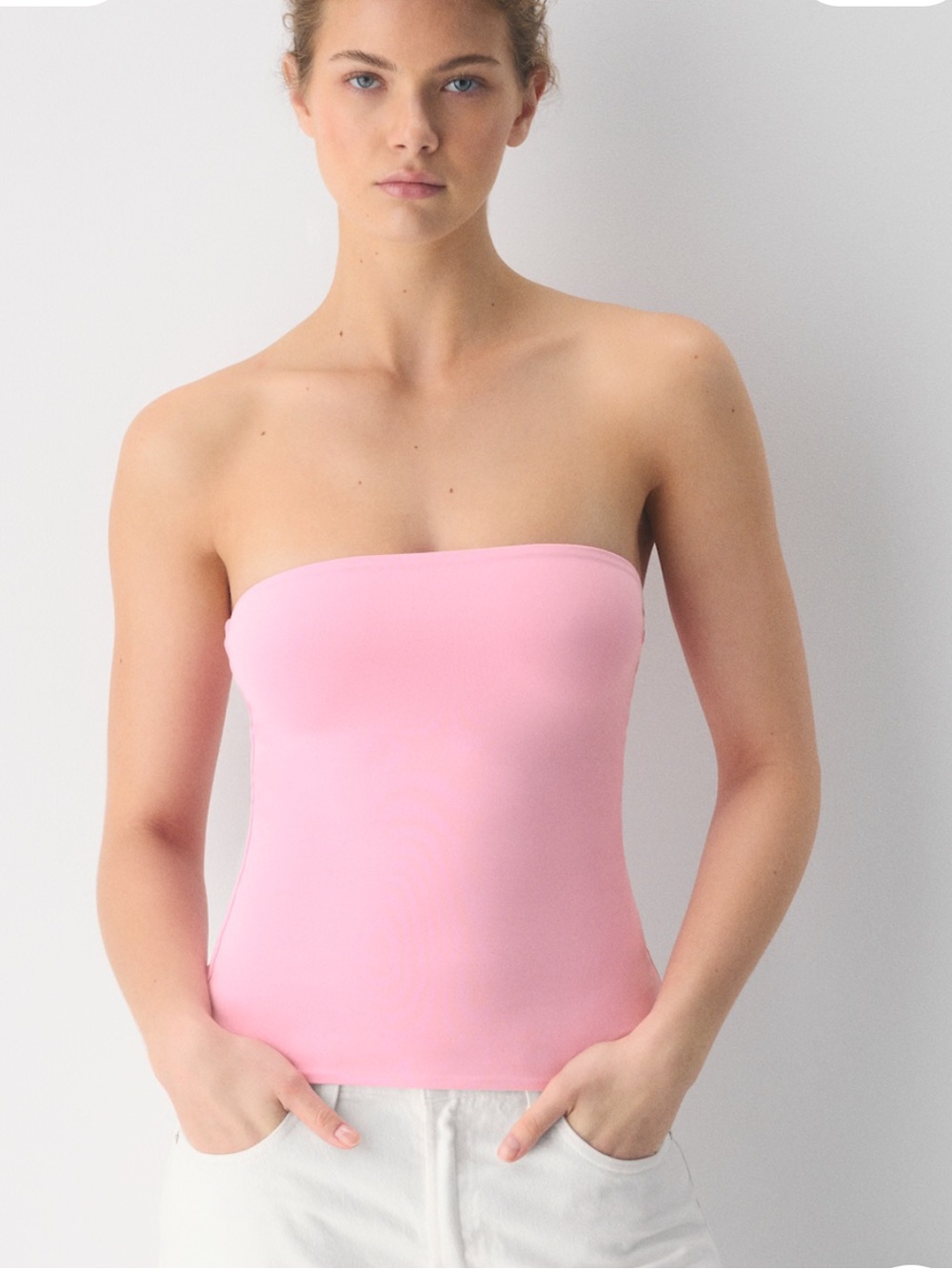 aritzia Original Contour Tube Top pink small